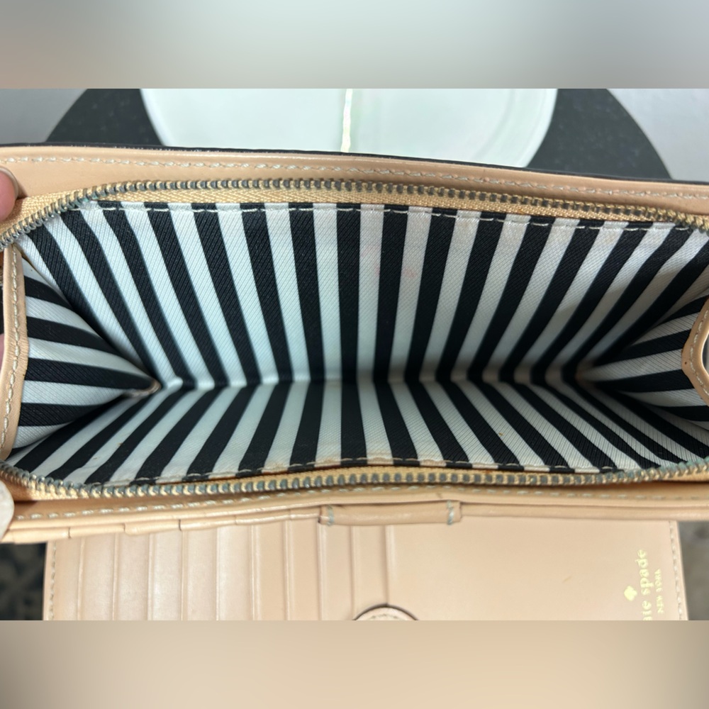 Kate Spade Black Classic Pebble Wallet Wristlet Clutch - Picture 6 of 7